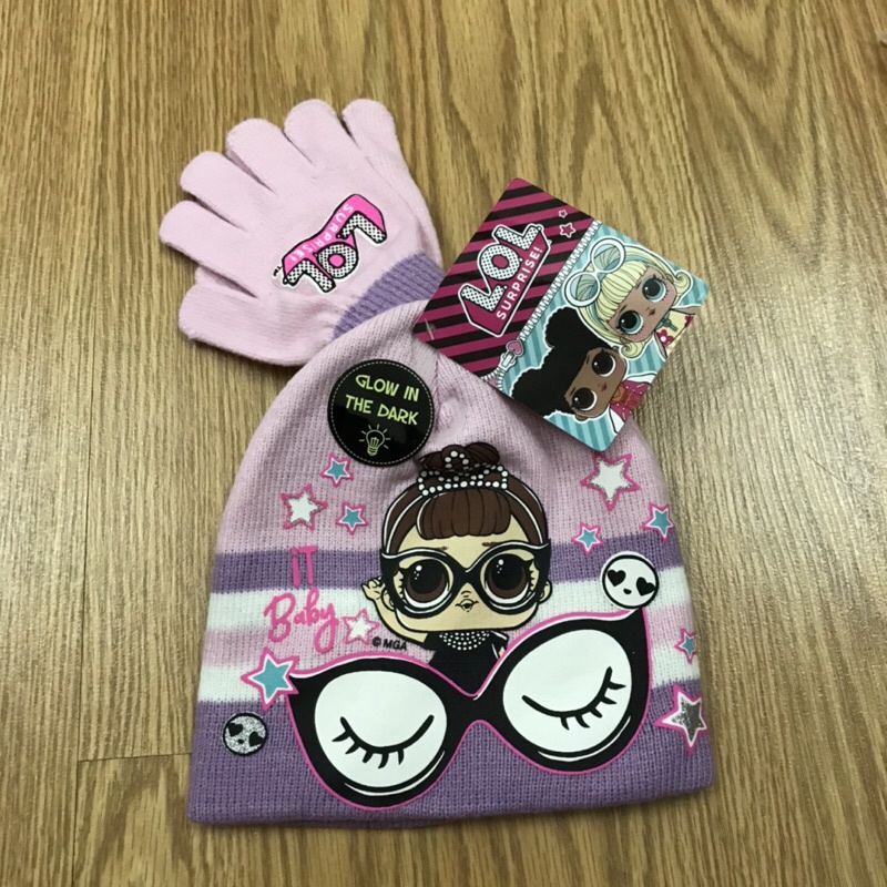 Mũ len kèm găng tay cho trẻ em phong cách hoạt hình