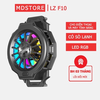 MỚI 2021 | Tản nhiệt SÒ LẠNH cho điện thoại và máy tính bảng LZ F10, đèn led RGB, nhỏ gọn dễ mang theo, làm mát nhanh