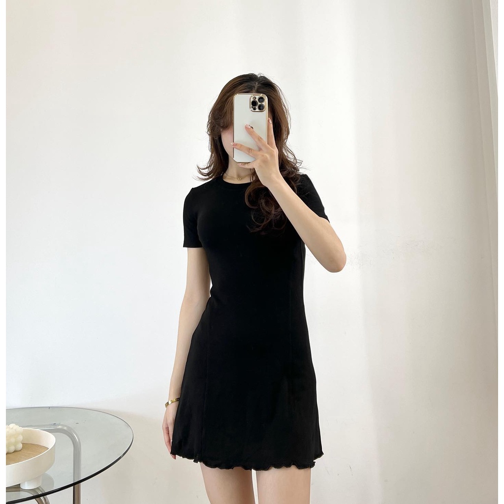 Đầm cotton zip nữ thời trang nữ Miho house