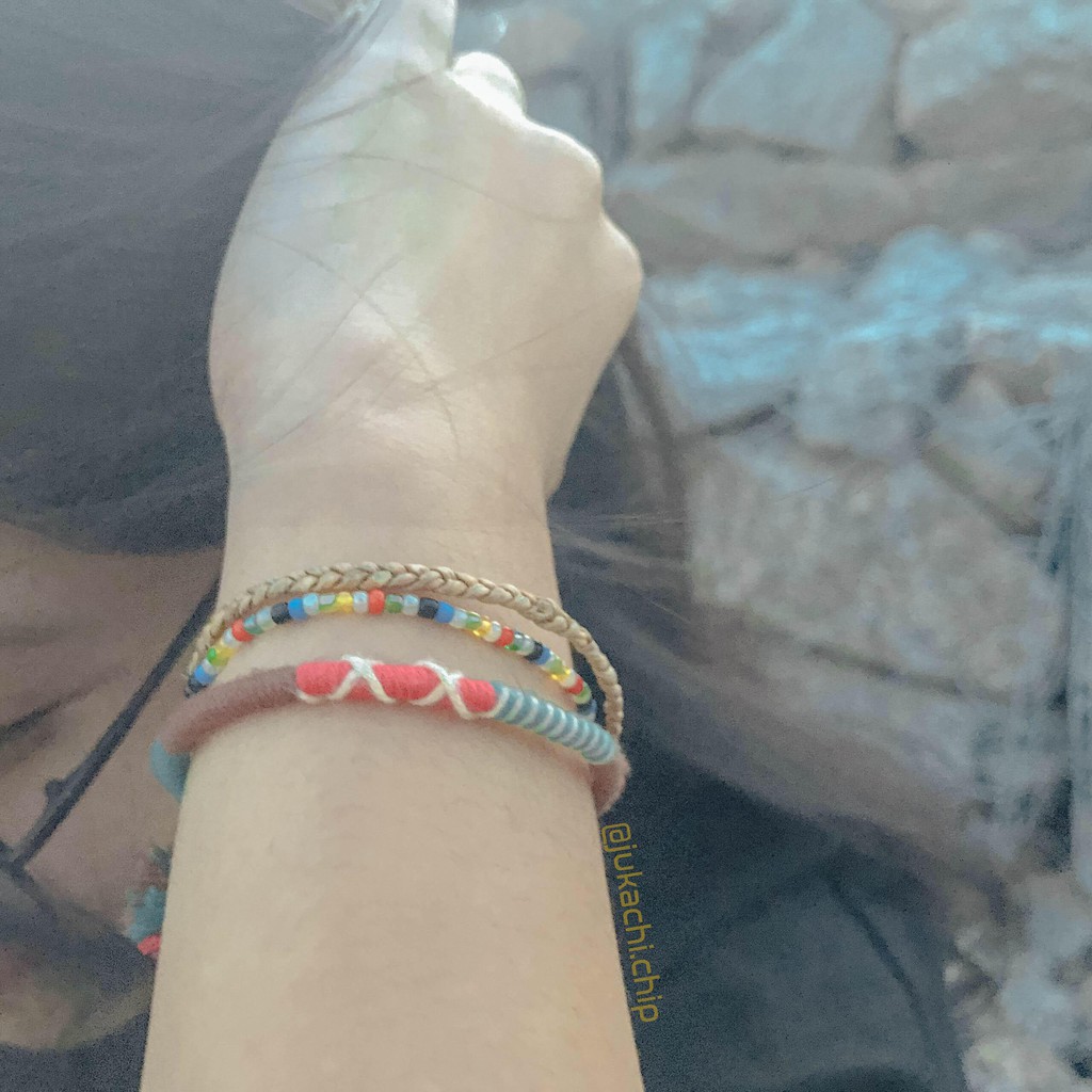 Vòng tay/ lắc chân handmade họa tiết vintage Twist bracelets