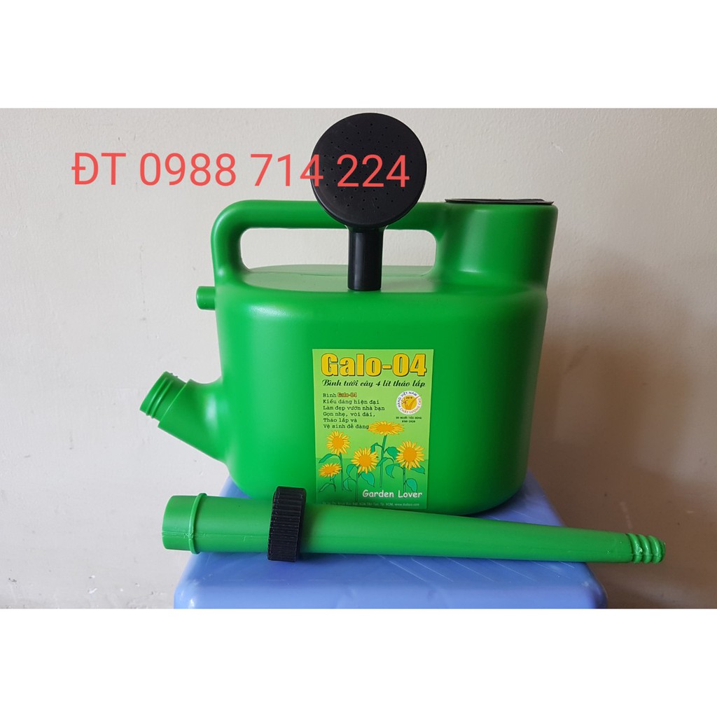 Bình tưới cây 4 lít của DUDACO vòi hoa sen