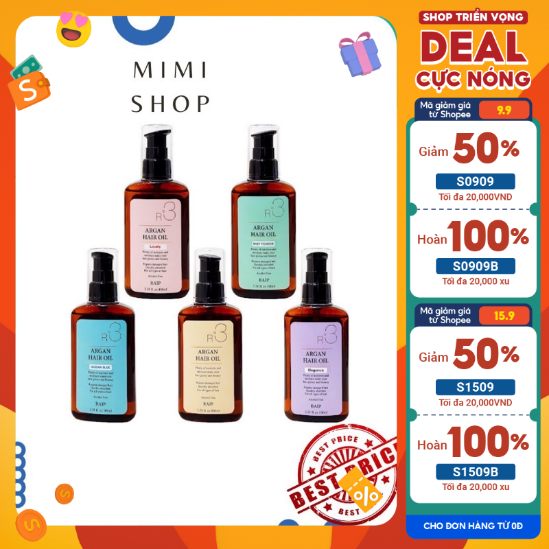 Dầu Dưỡng Tóc Argan Raip R3 Argan Hair Oil