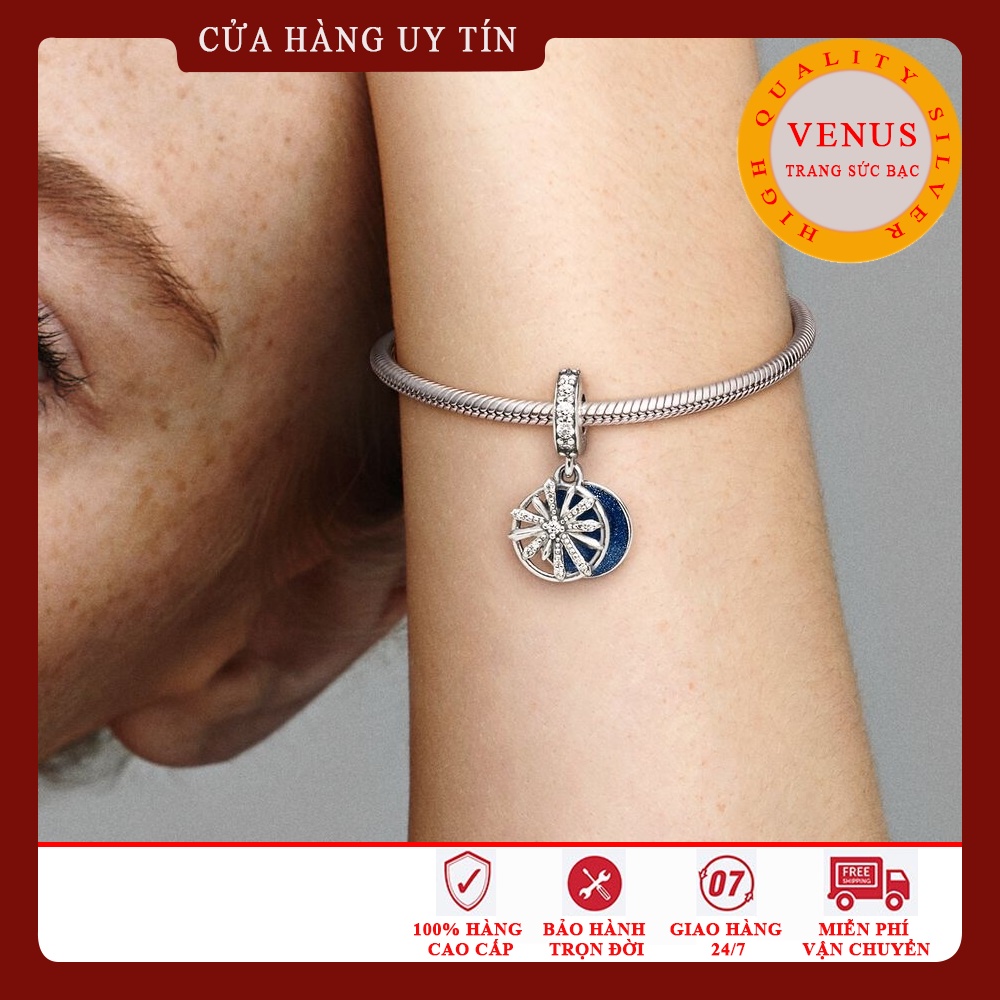 [Charm bạc 925 cao cấp] Charm treo hoa tuyết- Mã sản phẩm VENUSPH