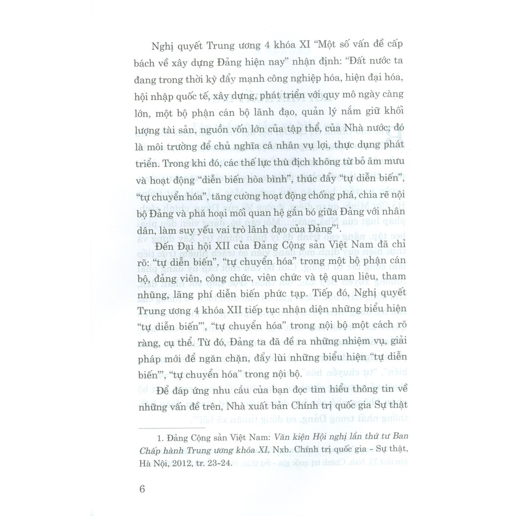 Sách - Nhận diện về “tự diễn biến”, “tự chuyển hóa” và giải pháp đấu tranh ngăn chặn | BigBuy360 - bigbuy360.vn