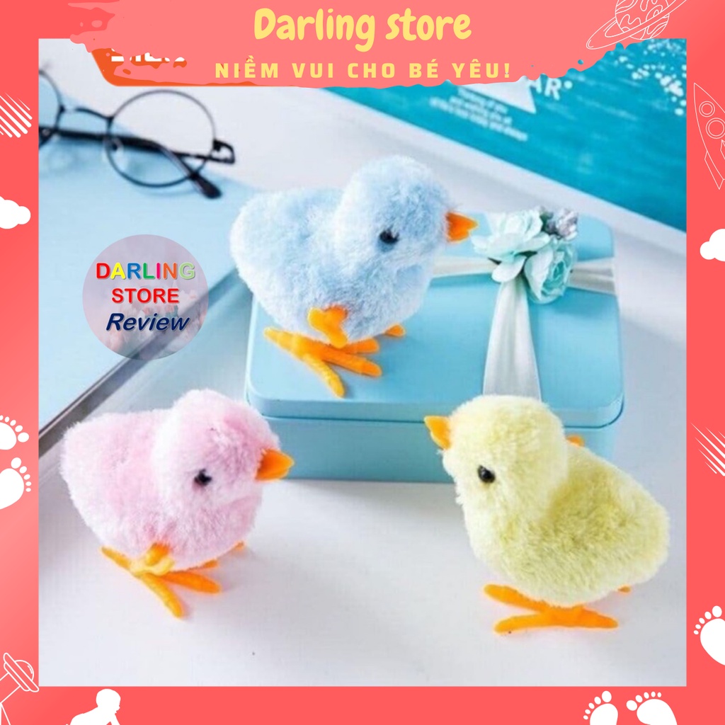 Đồ chơi Con Gà Vặn Cót chạy lon ton, Mô hình Chuột và Thỏ siêu đáng yêu cho bé Darling Store