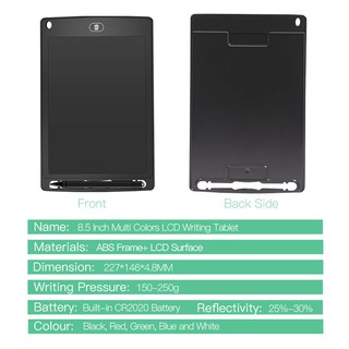 [chất lượng tốt- giá hợp lý] Bảng viết thông minh LCD tự xóa 8.5 inch cho bé tập vẽ