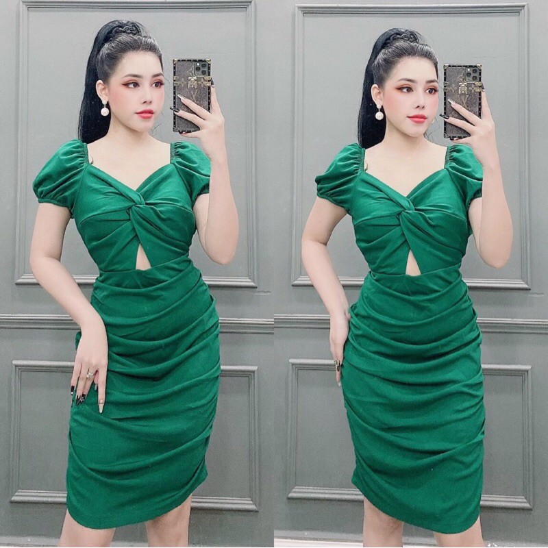 ĐẦM BODY DÚN CHÉO NGỰC