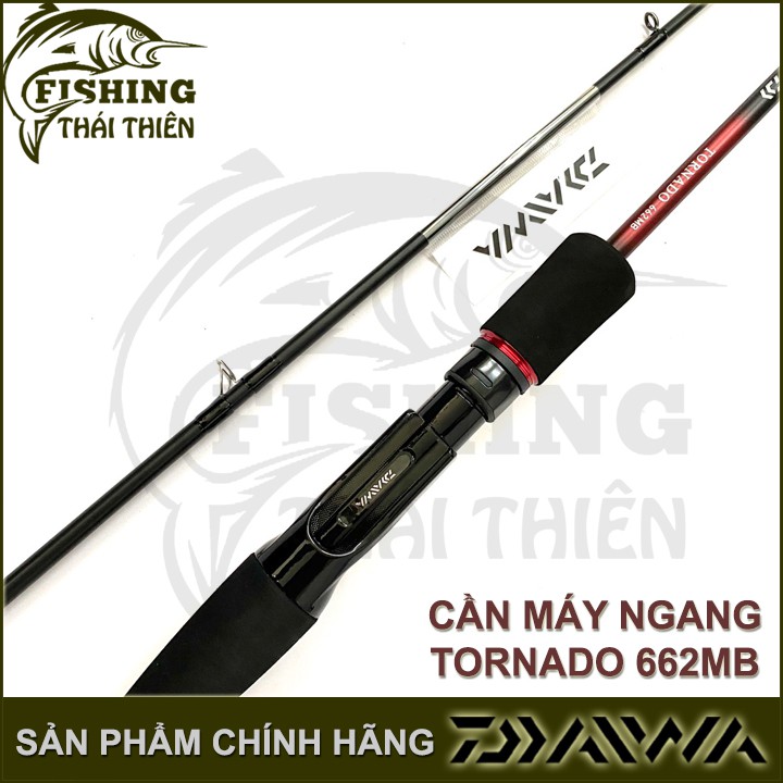 Cần câu cá Daiwa Tornado cần 2 khúc lure máy ngang 662MB 1m98 khoen Fuji Pat Daiwa