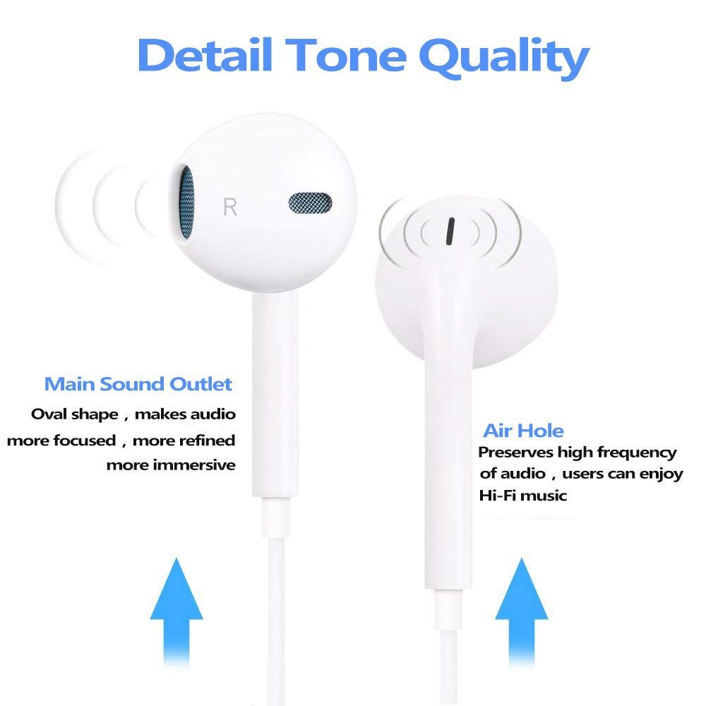 Tai nghe Apple EarPod với giắc cắm cho iPhone 7 / 7 Plus/8/8Plus/X