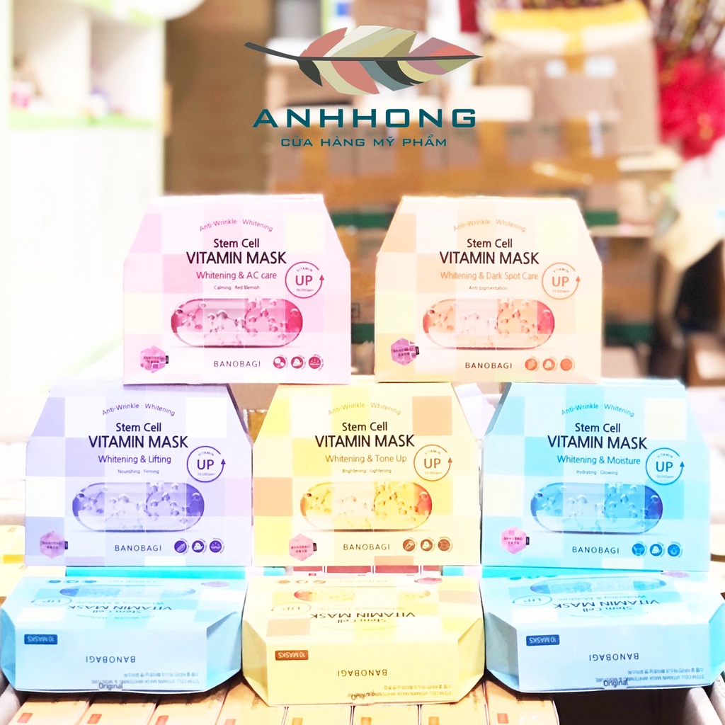 Mặt nạ dạng thạch BANOBAGI Vita Genic Jelly Mask Stem Cell Vitamin Mask