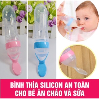 Bình thìa silicon ăn dặm cho bé