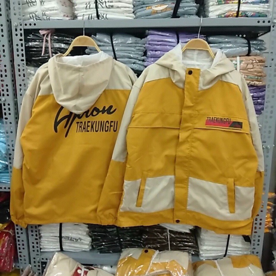 Áo khoác gió nam nữ Unisex cao cấp 2 lớp chống nước, áo khoác dù phao đẹp form rộng có mũ mặc thoải mái, giữ nhiệt K024 | BigBuy360 - bigbuy360.vn