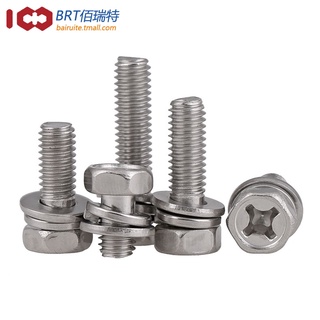 Vít Lục Giác Ba Lỗ Bằng Thép Không Gỉ M3 M4 M5 304 Phillips