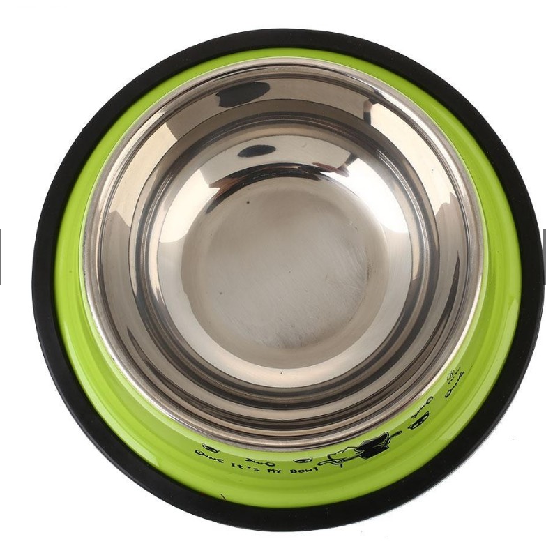 Chén Bát đựng thức ăn Inox màu chống trượt không gỉ