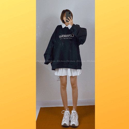 Áo sweater nỉ  bông unisex Covernat Tomx1 form rộng nỉ nam nữ phong cách thời trang thu đông cực hot oversize AN12 | BigBuy360 - bigbuy360.vn