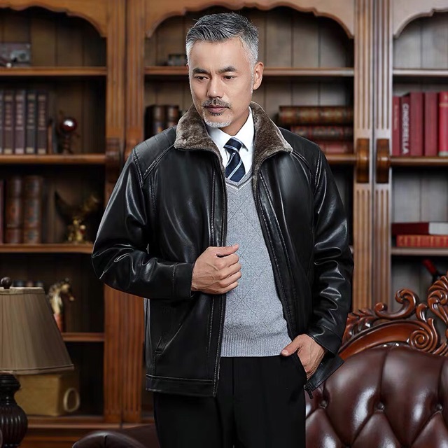 🔥🔥Áo khoác da cho người trung tuổi. Mẫu có 2 loại lót lông và ko lót.  🌸Giá chỉ #350k ____♥️____ #400k