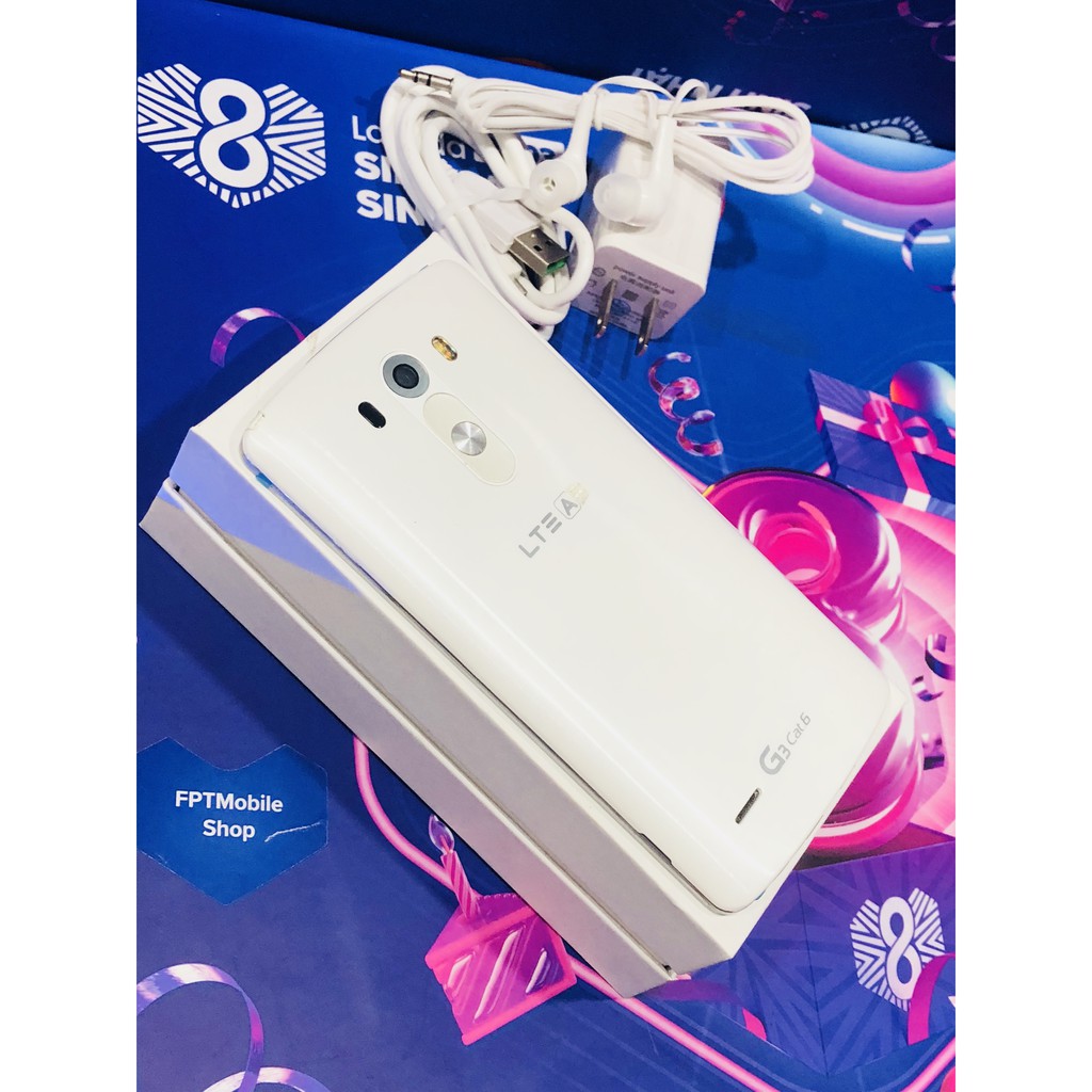 Freeship Điện Thoại LG G3 Ram 3Gb/32Gb Hàn Mới Chính Hãng Đủ Màu Chơi Game Mượt trắng đen | BigBuy360 - bigbuy360.vn