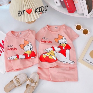 [SET BÉ GÁI] Bộ micky donald mềm mát cho bé gái