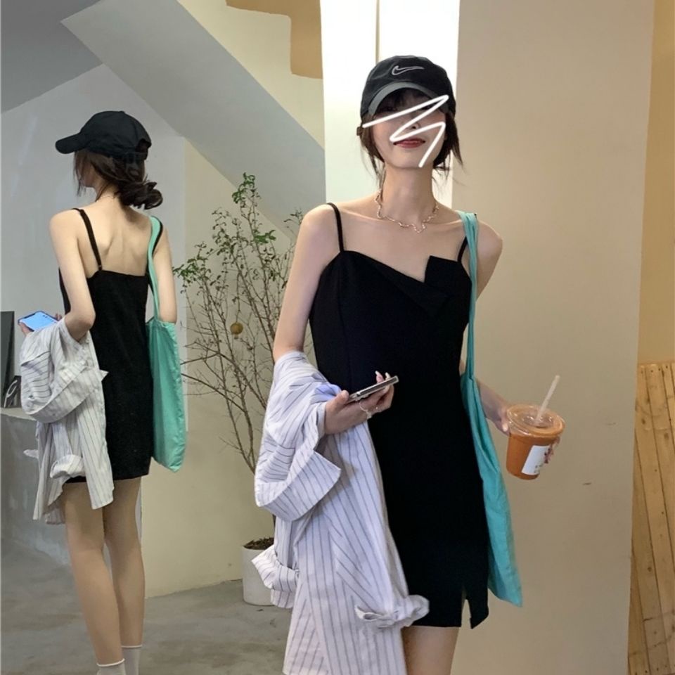 COZOK Đầm Không Tay Thiết Kế Độc Đáo Phong Cách Hàn Quốc