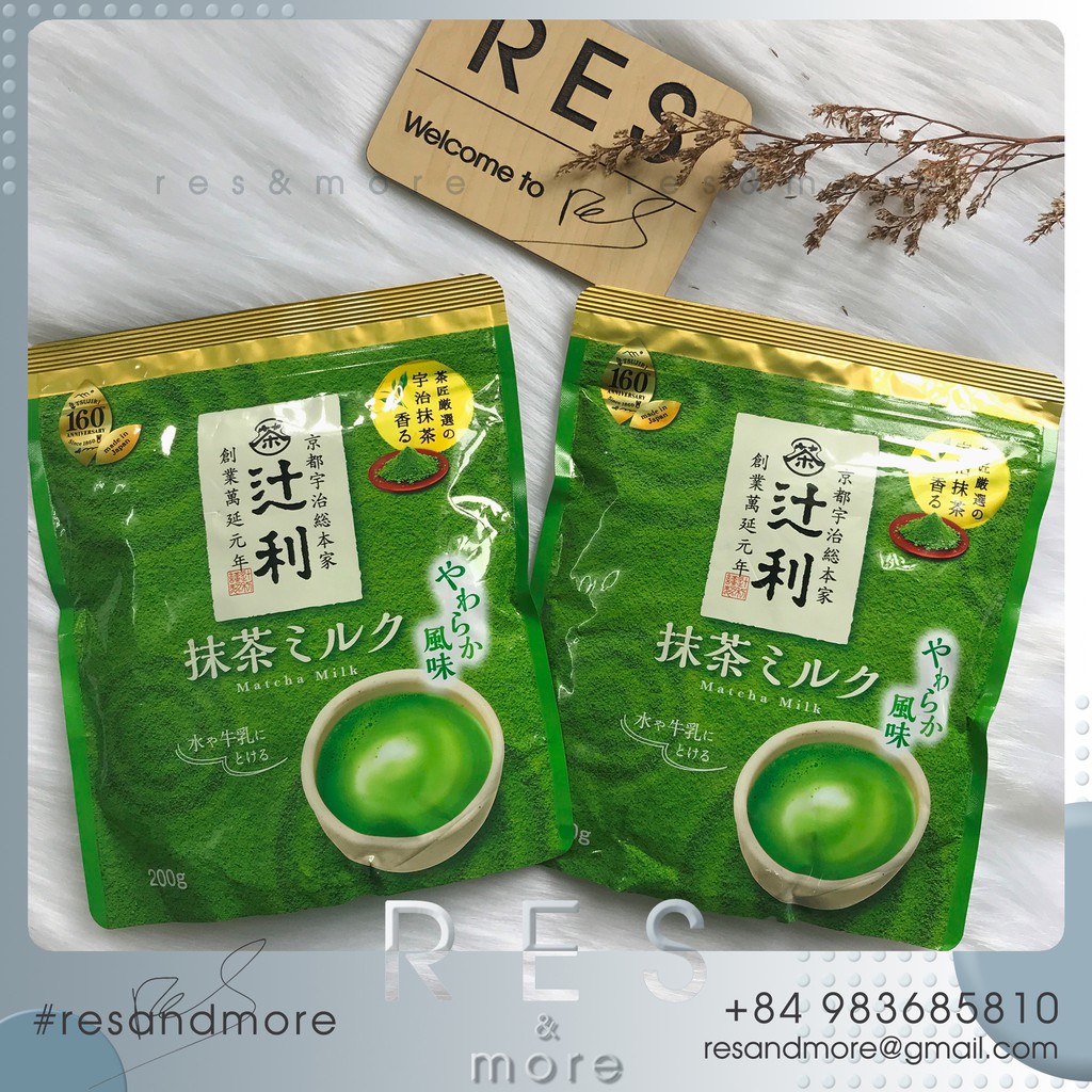 Bột trà xanh Tsujiri Matcha Milk [200g]