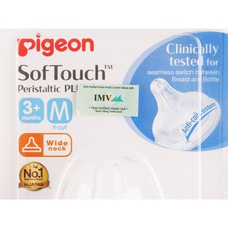 Núm vú Pigeon Plus SoftTouch siêu mềm size M