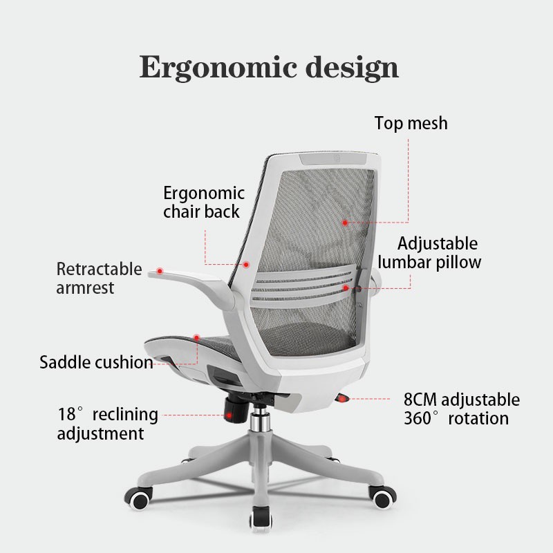 Ghế lưới văn phòng lưng trung công thái học Ergonomic thương hiệu SIHOO M59B