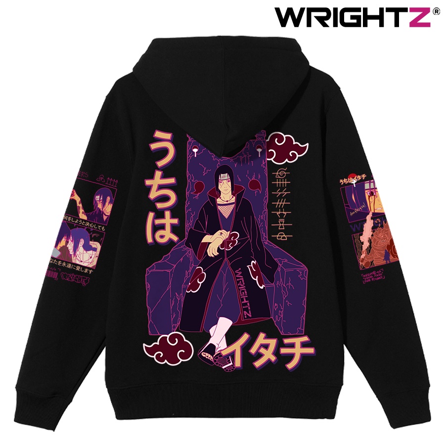 Áo hoodie Wrightz anime manga naruto uchiha itachi saringan thời trang đường phố unisex