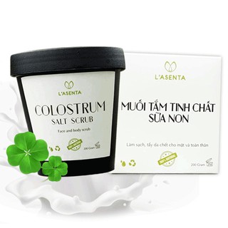 Loại Bỏ Mụn Lưng Ngực, Viêm Nang Lông, Tẩy Tế Bào Chết Bằng Muối Tắm Tinh Chất Sữa Non Colostrum Salt Scrub (B-12) 200gr