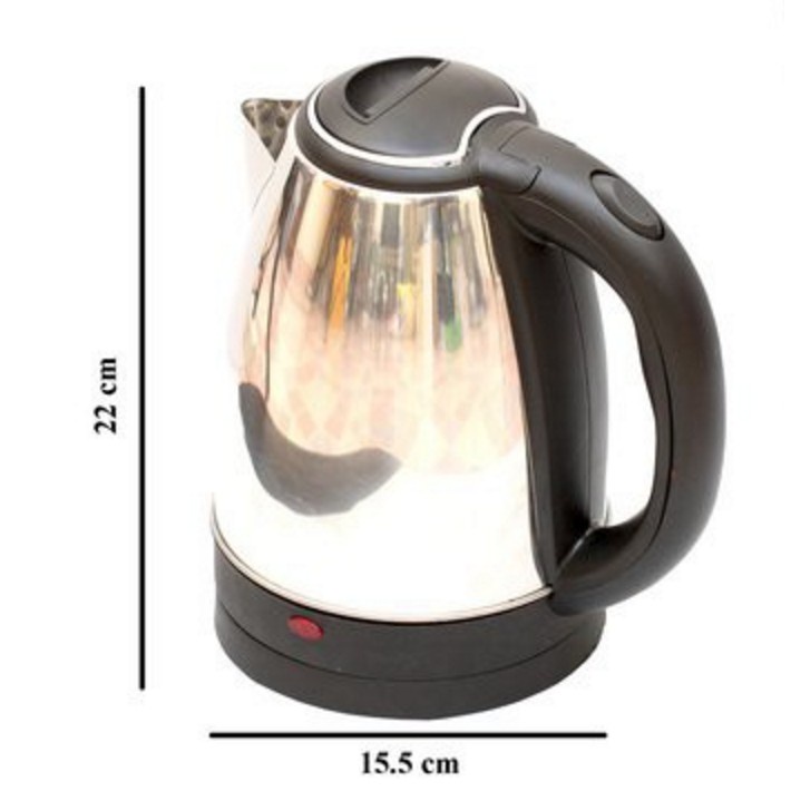 Ấm Siêu Tốc Inox 1,8 Lít Electric Kettle Chính Hãng Đun Sôi Cực Nhanh- Bảo Hành 12 Tháng 1 Đổi 1 nếu lỗi-TONGKHOHUYHOANG