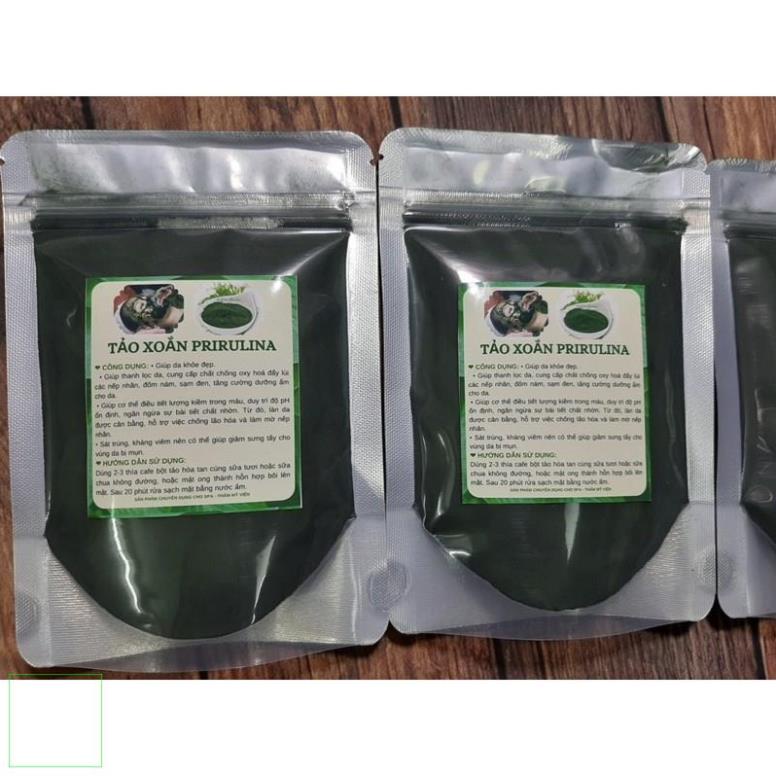 100gr Bột tảo xoắn  Spirulina vi kim nguyên chất handmade giá sỉ tại gốc