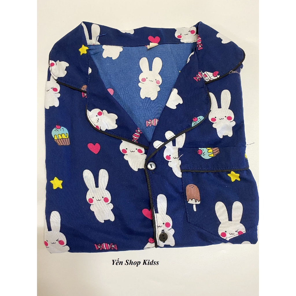 Bộ Pijama Nhiều Họa Tiết Chất Kết Thái Tay Ngắn Quần Dài (SP001038 ) | BigBuy360 - bigbuy360.vn