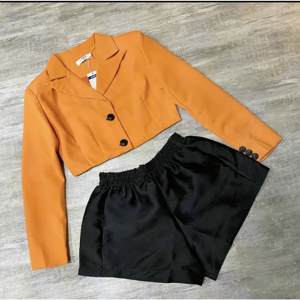 Áo vest Croptop nữ dài tay, Áo vest lửng phong cách Hàn Quốc nhiều nhàu VE03