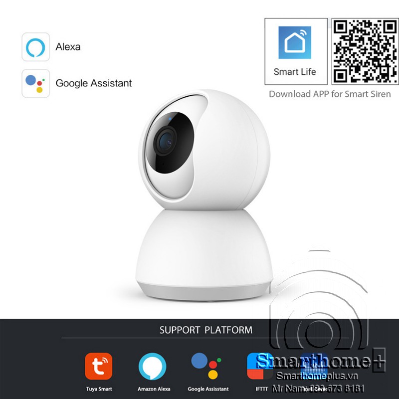 Camera IP Trong Nhà Hỗ Trợ 1080P Tuya SHP-CI7