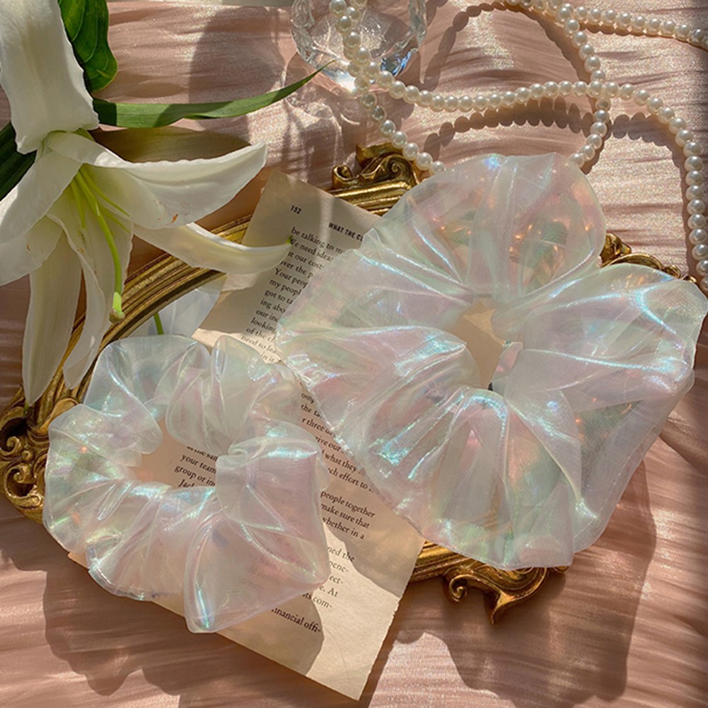 Thun cột tóc dạng lưới thiết kế co giãn tốt