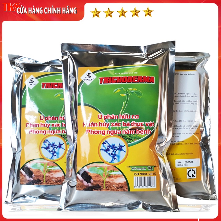 Chế Phẩm TRICHODERMA 1kg Ủ Phân, Cải Tạo Đất, Ngừa Nấm Bệnh Trên Diện Rộng