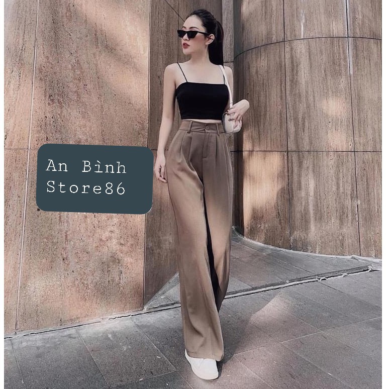 QUẦN ỐNG RỘNG CHUN SAU-VẢI RUBY SIÊU SANG, VẢI NHẸ, TẠO ĐỘ RŨ VÀ SANG TRỌNG_M825