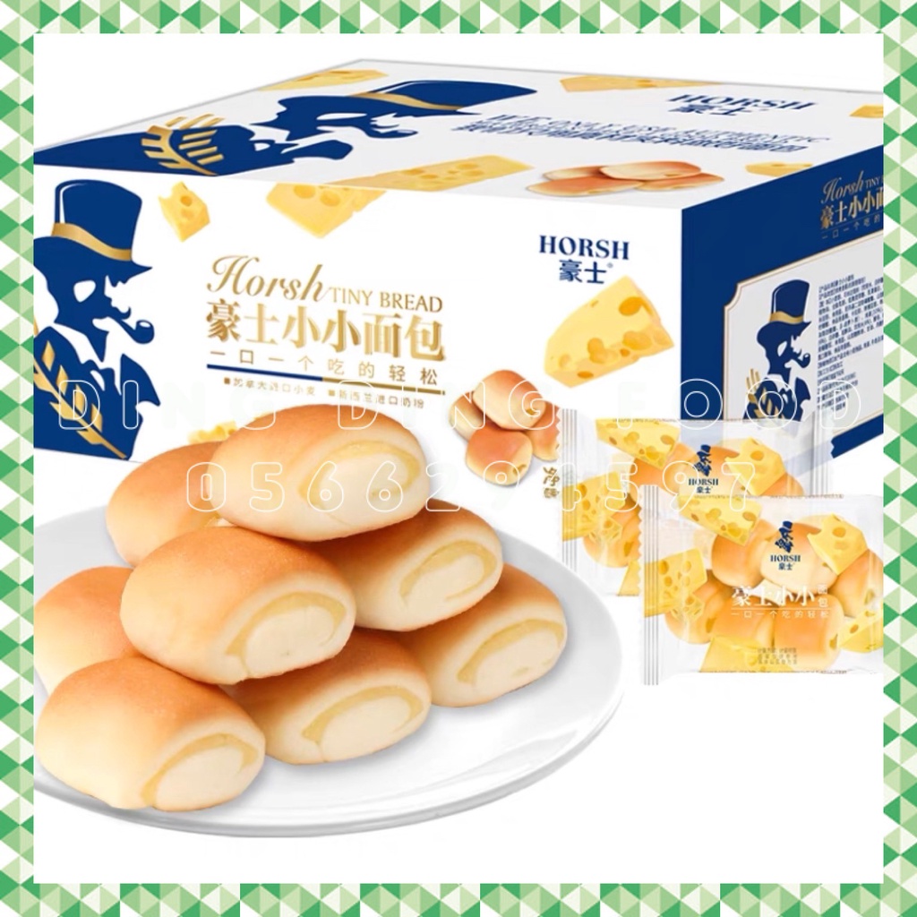 Bánh Mì Viên Phô Mai Horsh Đài Loan ( Tầm 48 ~ 53 Gói ) - DING DING FOOD