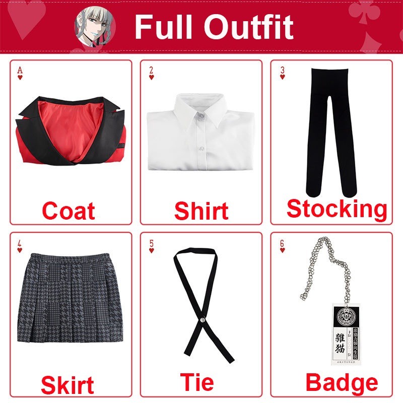 Hàng Sẵn Sàng!! Trang Phục Hóa Trang Nhân Vật Hoạt Hình Kakegurui Jabami Yumeko Momobami Kirari | BigBuy360 - bigbuy360.vn