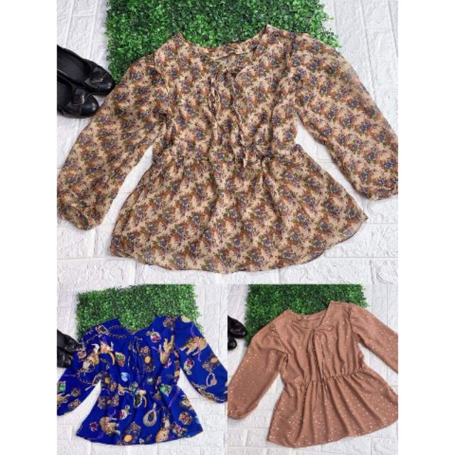 💖Áo Bigsize peplum (65-85 kg)