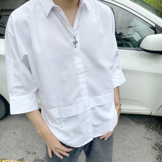Usthebasic - Áo sơ mi Basic Double Layer Shirt