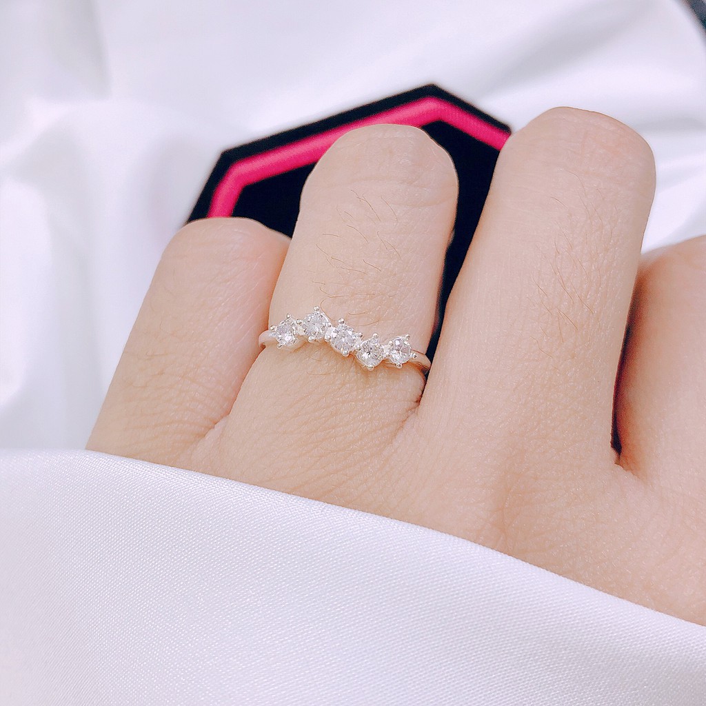 Nhẫn nữ giá rẻ khắc chữ love chất liệu bạc ta N77