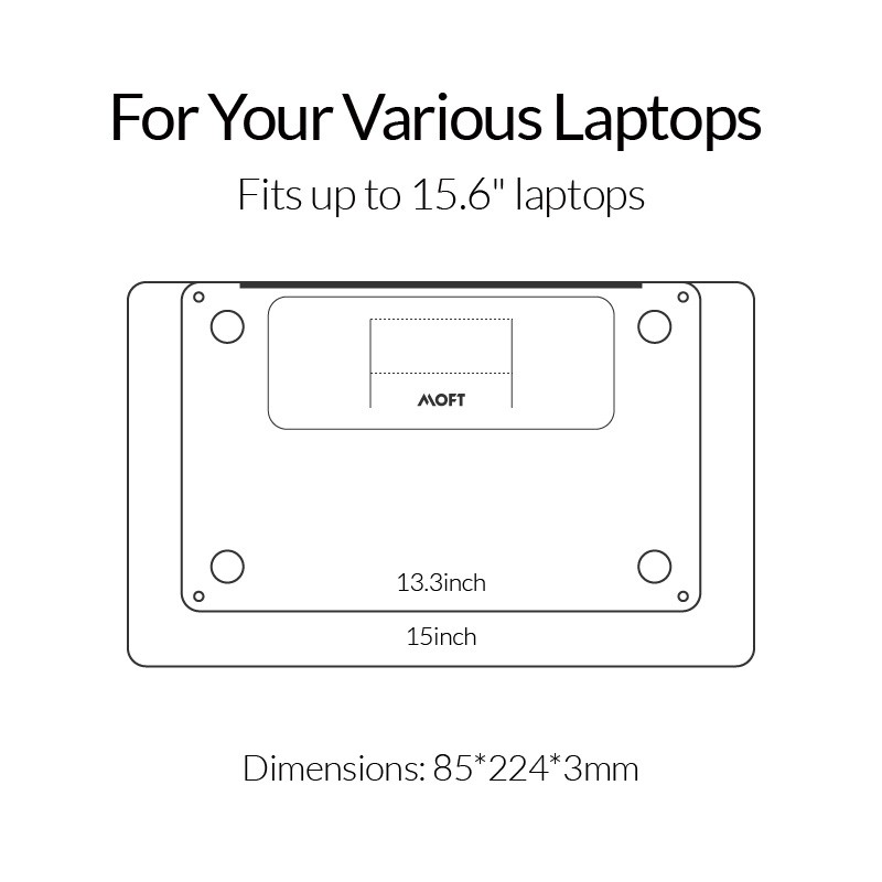 Giá Đỡ Tản Nhiệt MOFT Cho Máy Tính Xách Tay Cỡ 11.6 "- 15.6" Có Thể Tái Sử Dụng