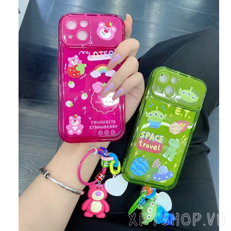 Ốp Điện Thoại Nắp Lật Mặt Gương In Hình Người Ngoài Hành Tinh Cho iPhone 14ProMax 14 Plus 13 12 11ProMax