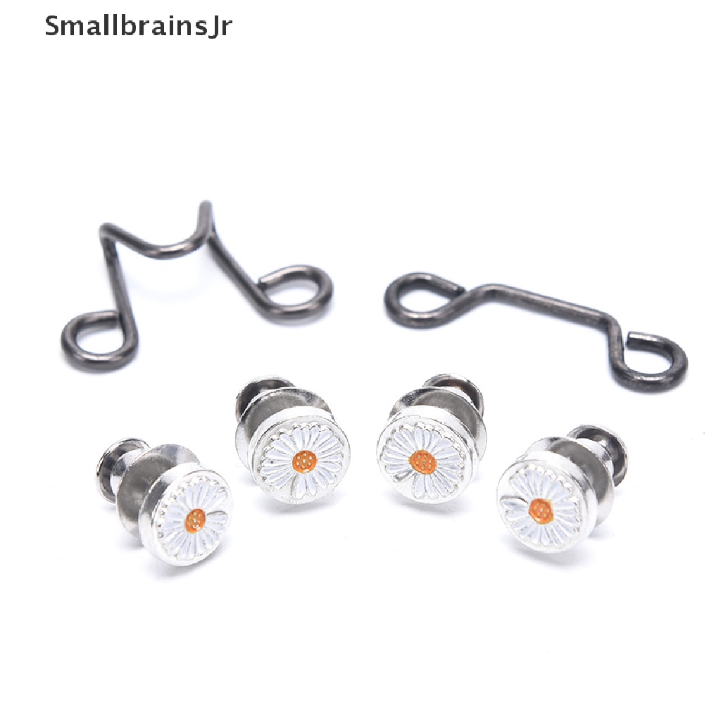 1 Bộ Nút Thắt Lưng Quần Jean Bằng Kim Loại Thiết Kế Vô Hình DIY