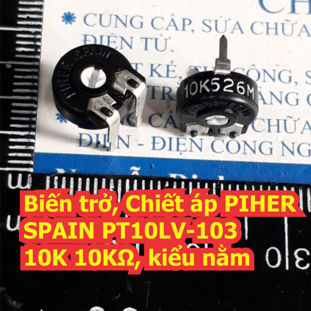 Biến trở, Chiết áp PIHER SPAIN PT10LV-103 10K 10KΩ, kiểu nằm kde7399