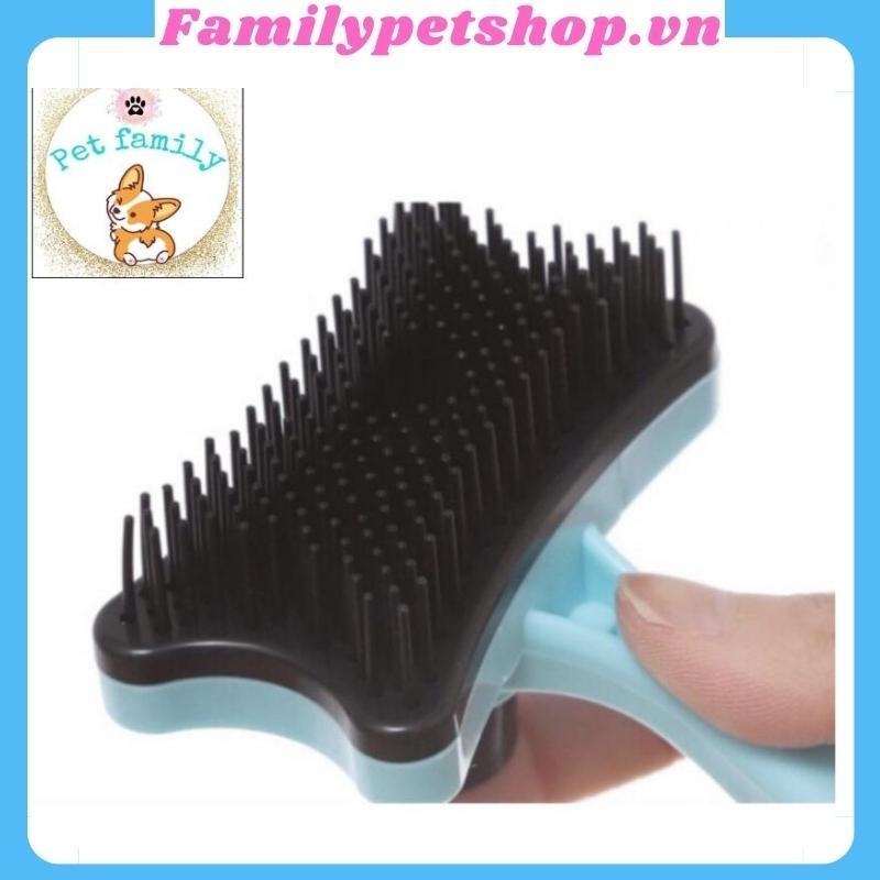 Lược chải lông cho chó mèo thú cưng mẫu lược vệ sinh làm đẹp có nút bấm-familypetshop.vn
