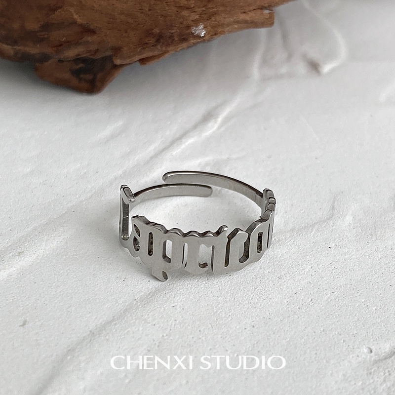 Nhẫn Hở Có Thể Điều Chỉnh Phong Cách Hiphop Đường Phố unisex