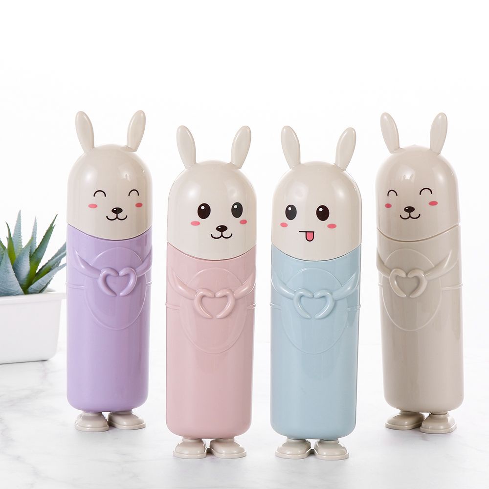Hộp đựng bàn chải đánh răng hình thỏ dễ thương nhiều màu sắc