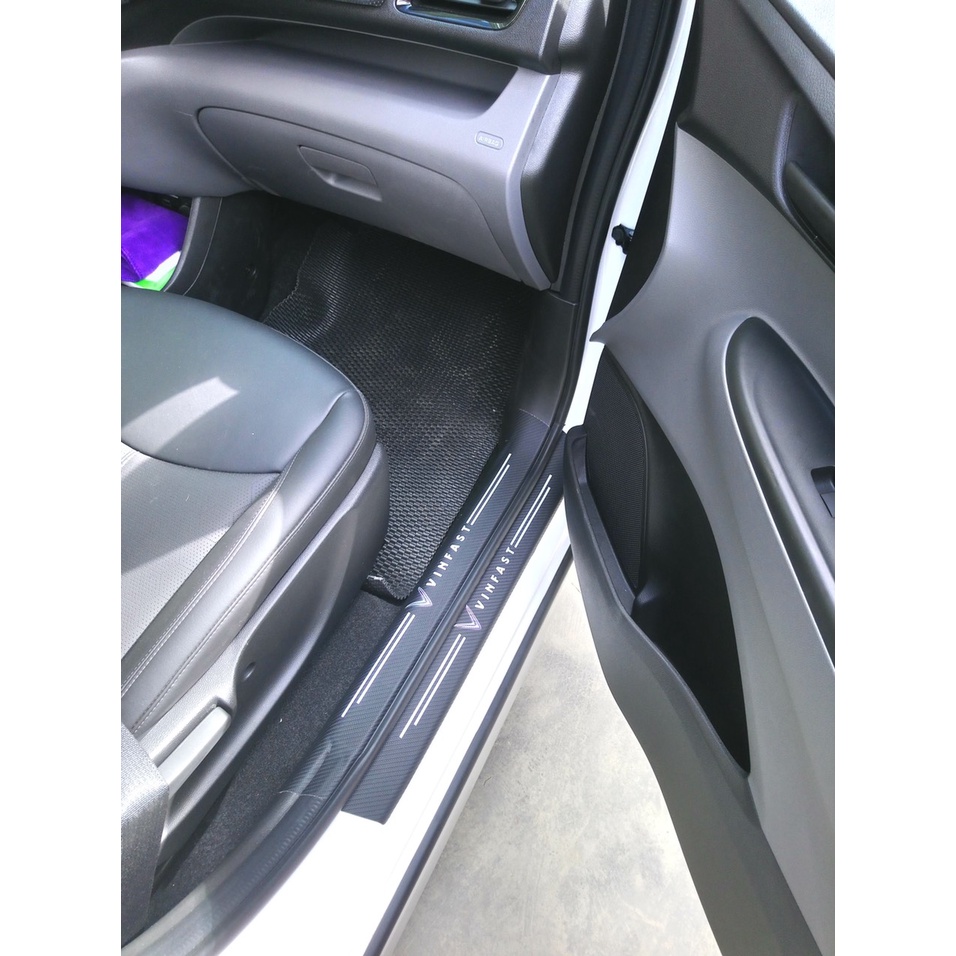 Ốp bậc cửa carbon chống xước ô tô hàng loại 1 cao cấp