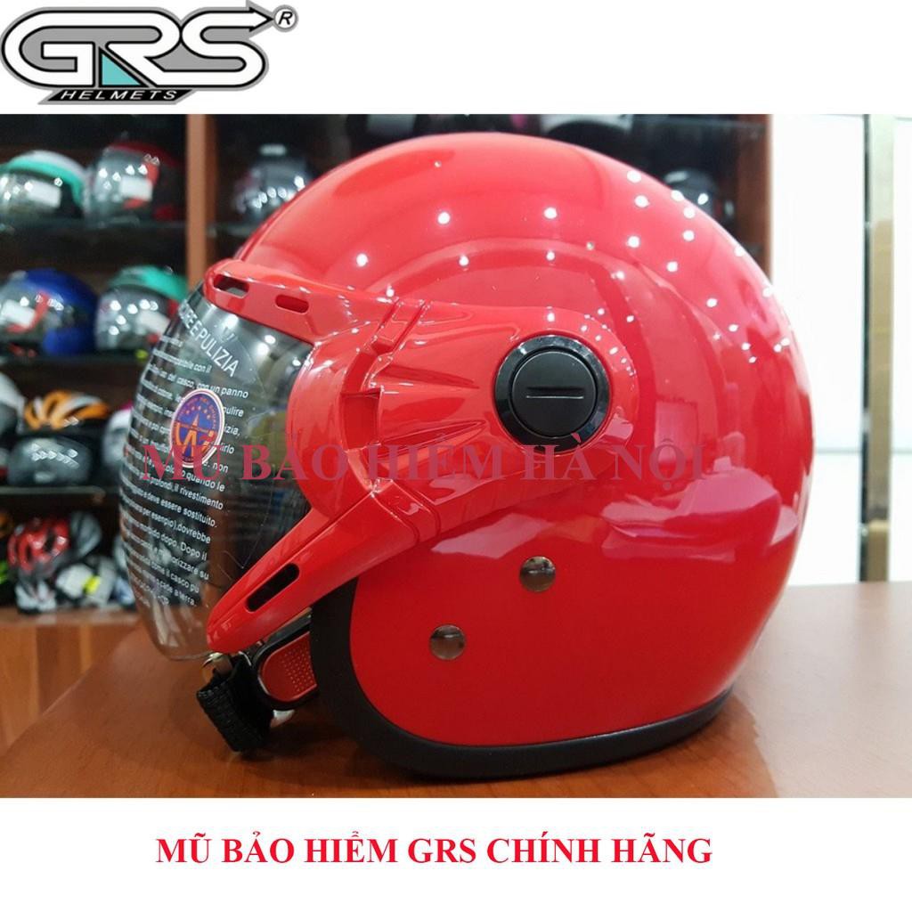 [ SHOPEE ] MŨ BẢO HIỂM 3/4 ĐẦU GRS CHÍNH HÃNG - A368 KÍNH-Vàng